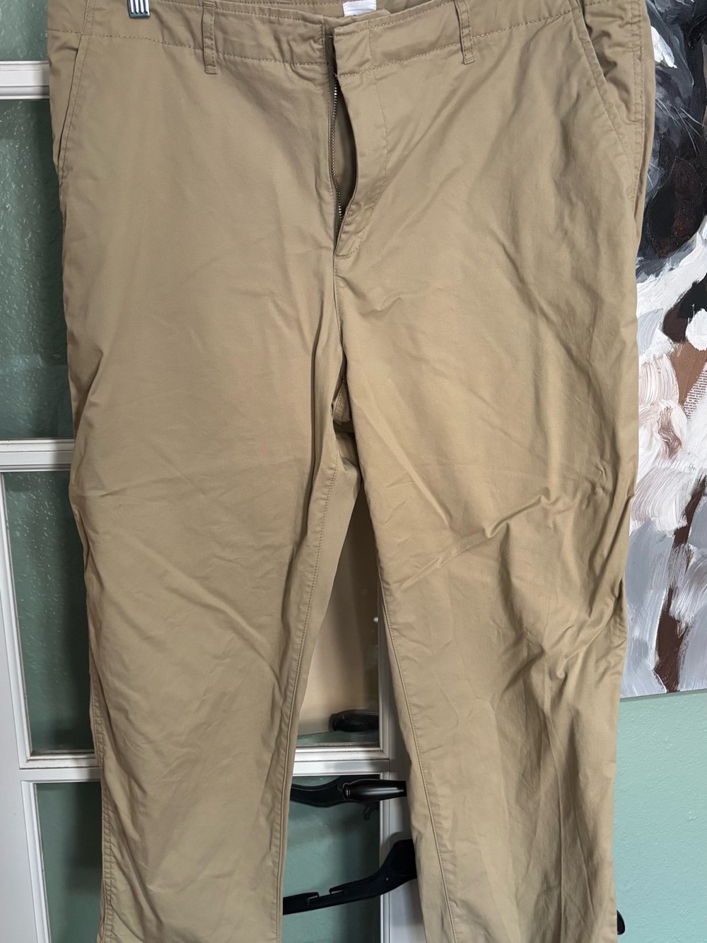 Gap Classic Women's Khaki Chino Trousers - Tailored Straight Leg